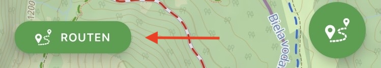 Gespeicherte Route auswählen