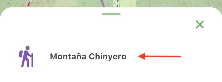 Elige la ruta guardada