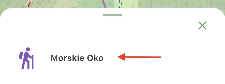 Wybierz zapisaną trasę