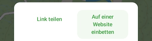 Wähle „Auf einer Website einbetten“