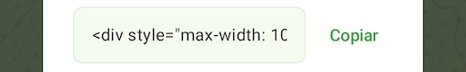 Cuando todo esté listo, obtendrás un código HTML generado que puedes incrustar en tu sitio web.